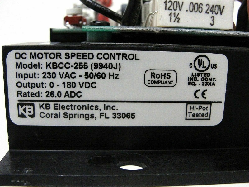 KBCC-255 KB Electronics DC Drives