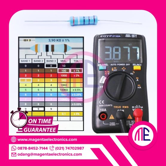 RESISTOR 3K9 OHM 2W 1PERSEN - 3.90K OHM