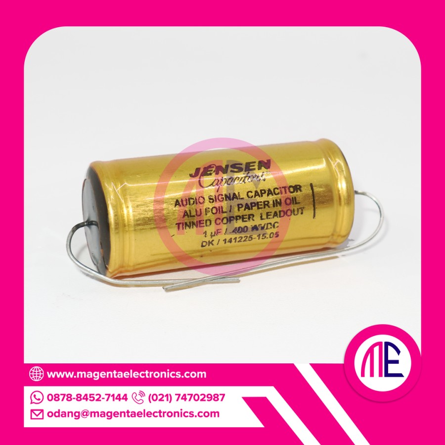 Jensen Capacitor 1uF 400WVDC Audio Signal Magenta Electronics