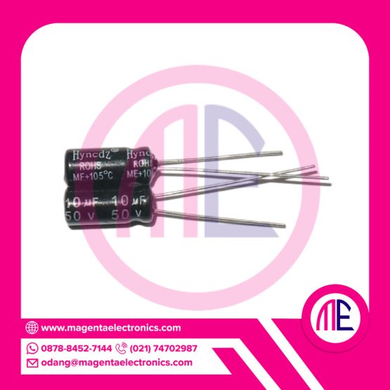 10uf 50v Dip2 (L=1.1 cm W= 0.5 cm)