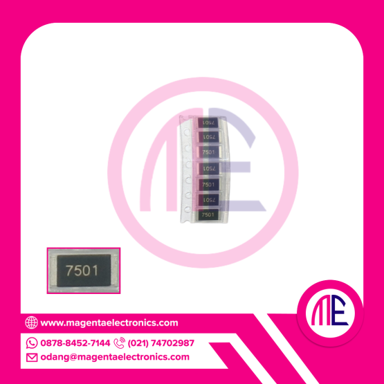 RESISTOR 7501 - 7.5K 1W SMD2512