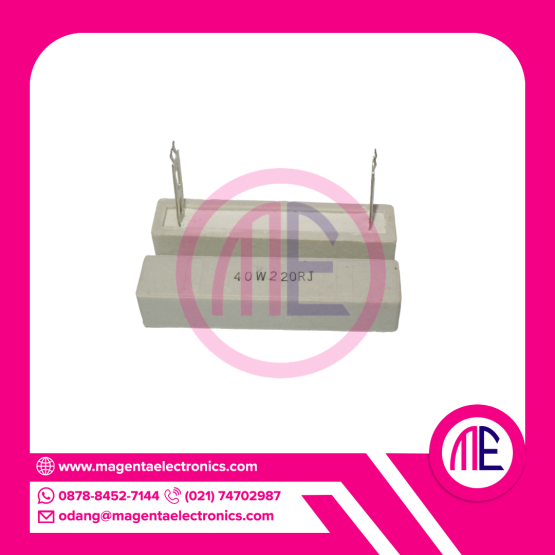 40W220RJ (40W 220 OHM 5%) RESISTOR CERAMIC CEMENT