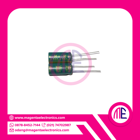 560uf 35V Dip2 (L= 2 cm W= 1 cm)