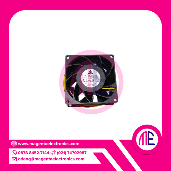 FFB0824SHE-R100 DC24V 0.51A FAN (3 CABLE - 8x8x3.8cm)