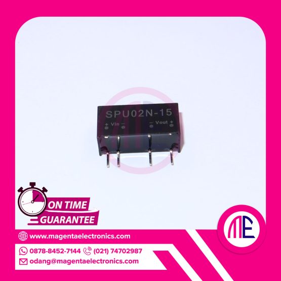 SPU02N-15 15VDC DC-DC CONVERTER SIP4