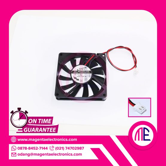AD0824HB-D71 DC24V 0.14A FAN (2 CABLE - 8x8x1.5cm)