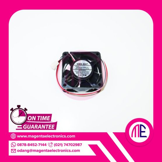 06025VE-24m-Ct 24Vdc 0.13A Fan (3 Cable - 6x6x2.5cm)