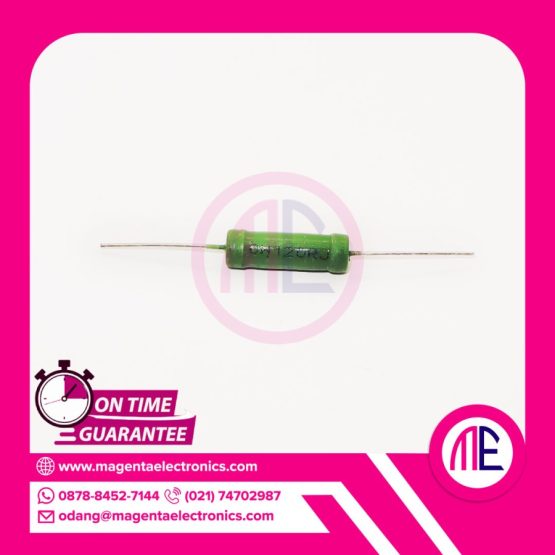 6w120RJ (6w 120 Ohm 5%) Rx21 Resistor Dip Wirewound - 2.3x0.7cm
