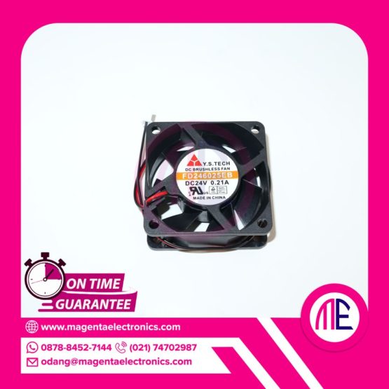 FD246025EB DC24V 0.21A FAN (2 CABLE - 6x6x2.5cm)