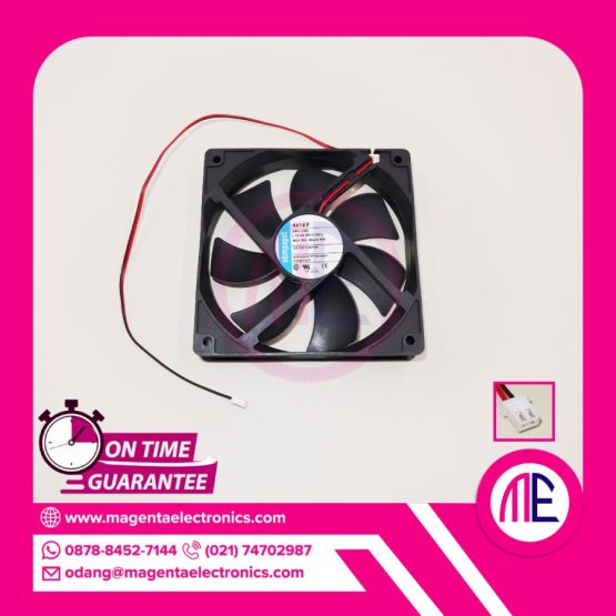 4414f 24Vdc (12-26.4Vdc) Fan (2 Cable - 19.5x19.5x2.5cm)