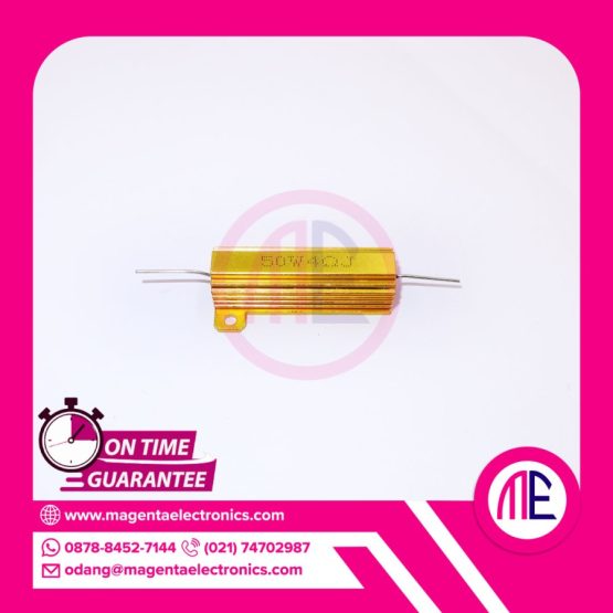 50W4RJ (50W 4 Ohm 5%) Rx24 Resistor Wirewound Gold