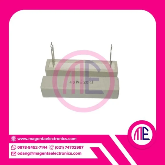 40w220rj (40w 220 Ohm 5%) Rx27-3 Resistor Ceramic Cement