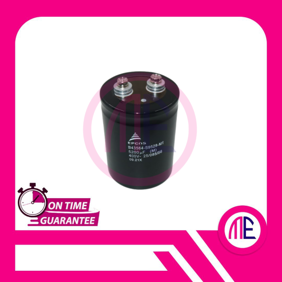 5200uF 400V B43564-S9528-M1 Capacitor Screw (L=10.5 cm W= 7.6 cm)