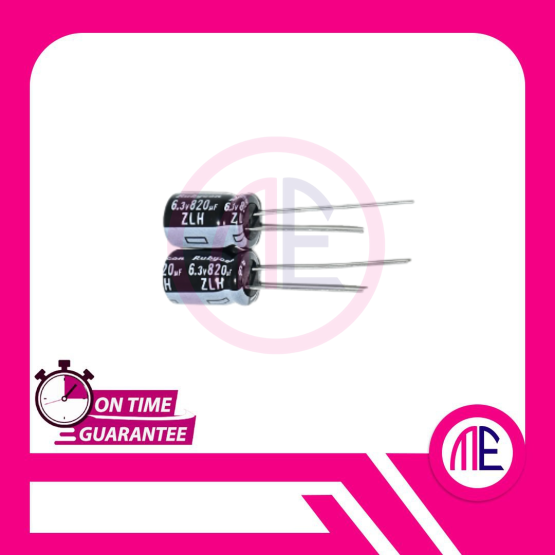 820uF 6.3V DIP2 (L= 1.2 cm W= 0.8 cm)