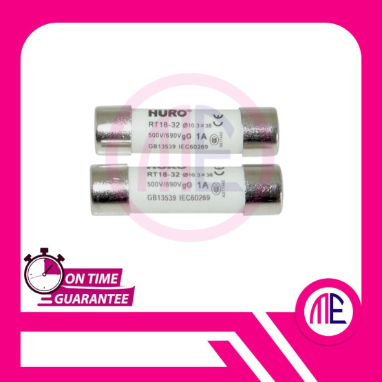 RT18-32 ⌀10.3x38mm 500V-690V gG 1A Fuse Ceramics