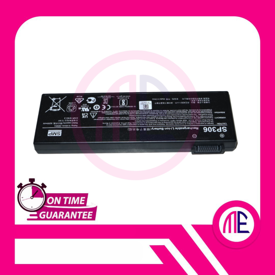 SP306 Rating = 10.95Vdc (90Wh) Rated Capacity = 8250mAh 12.6V Rechargeable Li-ion Battery