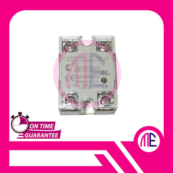 SR-D3840 AC24-380V 40A Input = 3-32VDC Solid State Relay