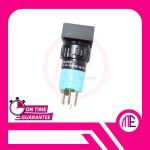 01P-RM40.Q1P 24V lamp max 48V 0.8W 5A 250V Push Button Switch 6Pin - 1.8x2.4cm - Rectangular Frame - Green