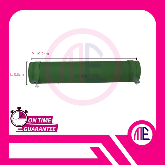 150W12RJ (150W 12 OHM 5%) (L = 19.2 cm W= 3.3 cm) RX20 Wirewound