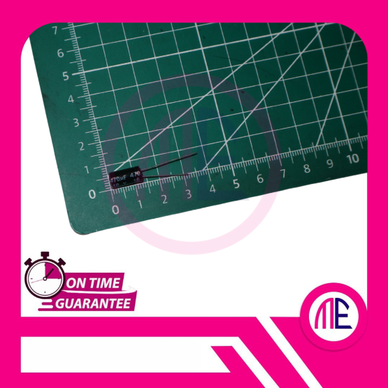 470uF 16V DIP (L= 1.2 cm W= 0.6 cm)