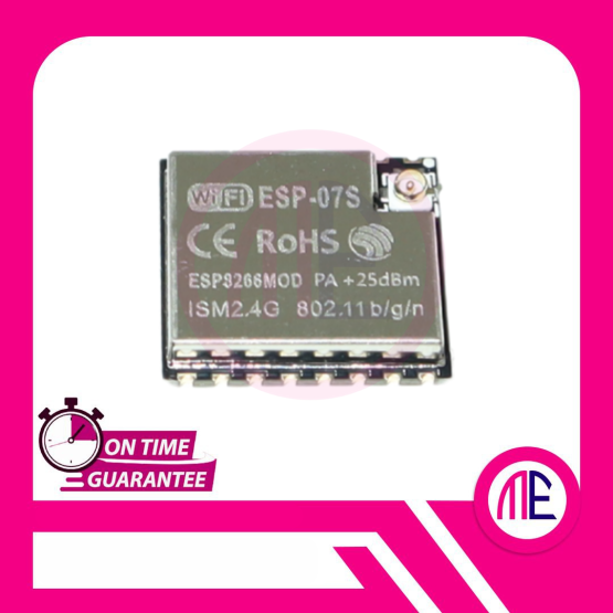 ESP-07S ESP8266MOD PA +25dBm ISM2.4G 802.11 b-g-n Wifi Module - 16 Pin