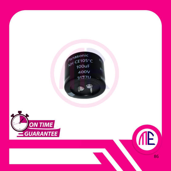 100uF 400V 105C DIP2 - 2.6x3.5cm