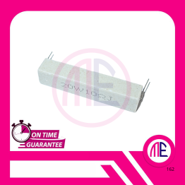 20W10RJ (20W 10 Ohm 5%) RX27-1 RESISTOR DIP Ceramics Cement - 6.1x1x1.2cm