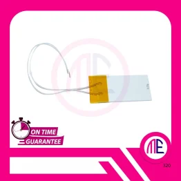 220VAC 100W MCH Alumina Ceramic Heater Plate - 2 Cable - 48x26mm