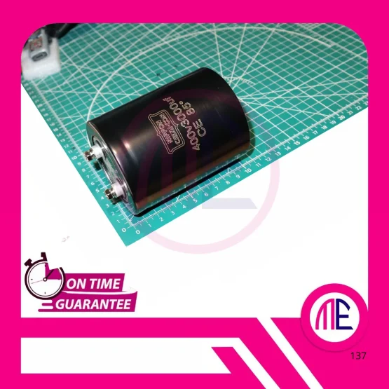 3000uF 400V 85C Capacitor Screw (L= 10.1 cm W= 4.3 cm)