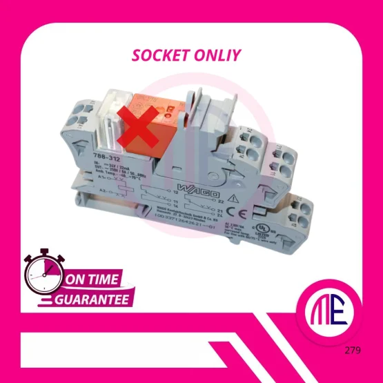 788-312 (In = 24V-22mA Out = 250V-8A-50-60Hz Amb.Temp = -40-+70C) - Socket Only