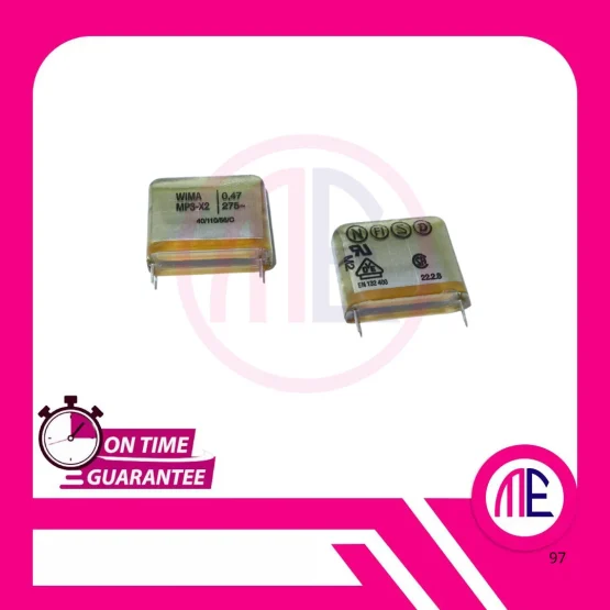 MP3-X2 0.47uF 275V DIP2 (L=3.1 W= 2.3 cm)