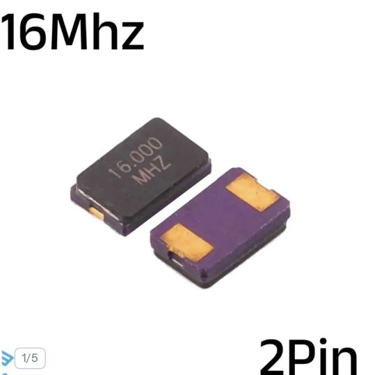 16MHZ 16.000 MHZ SMD CRYSTAL 2PIN