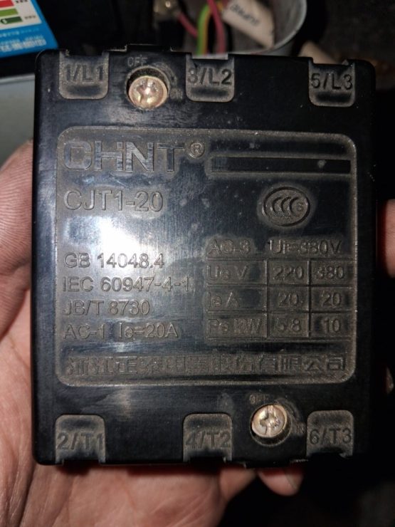 CJT1-20 AC 3 220-380V 20A 58-10KW CHINT AC CONTACTOR
